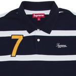 Поло Supreme Cursive Polo, Navy Stripe - фото 3