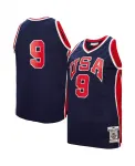 Мужская баскетбольная майка Michael Jordan Navy USA 1984 Authentic Mitchell & Ness - фото