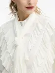 Блузка Tilja с плиссированными воланами Bruuns Bazaar, белый - фото 3