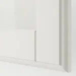 Дверь гардероба, стекло/белый, 50x195 см, TYSSEDAL IKEA - фото 3