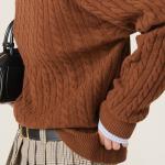 Свитер женский коричневый Miu Miu - фото 5