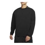 Толстовка Men's Nike Solid Color Logo Stripe Cotton Round Neck Side Pullover Long Sleeves Black, черный - фото