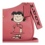 COACH Сумка кросс-боди PEANUTS Collaboration Teri Leather, плечевая сумка Medium Women's Coral Red - фото 4