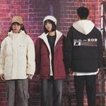 Пуховик унисекс BOBBY ABLEY, серый (Коллаборация) - фото 6