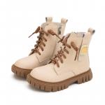 Детские кожаные сапоги Kids Budding, Ecru - фото 3