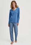 Пижамный топ Calida Pyjama top, Riviera Blue/Blue - фото 2