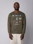 Свитер Watapparel Sweatshirt Videogames, цвет khaki/dark green - фото 2