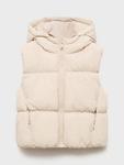 Детская безрукавка Luisa с капюшоном Mango, Light Beige - фото 2
