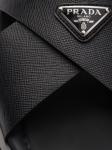 Prada сандалии из кожи с логотипом-треугольником, черный - фото 4