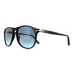 Солнцезащитные очки 9649 95/q8 синие с градиентом Persol, черный - фото 2