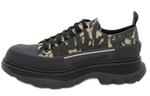 Кроссовки Alexander Mcqueen Graffiti Tread Slick Low Lace Up, бежево-черный - фото