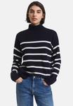 Джемпер GANT SUPERFINE STRIPE MOCK, Evening Blue/Dark Blue - фото