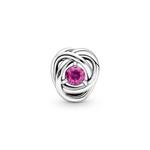 Шарм October Pink Eternity Circle Pandora, стерлинговое серебро - фото 5