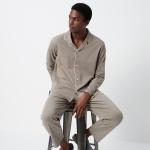 Пижама UNIQLO AIRism с длинным рукавом, бледно-зеленая - фото