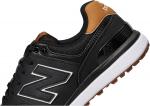 New Balance Mens 574 Greens V2, Black/Gum - фото 5