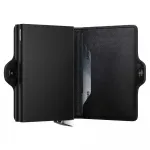 Кошелек Secrid Twinwallet Emboss Lines leather, черный - фото 5