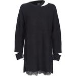 Футболка с вырезом лодочкой мини PINKO, черный - фото 2