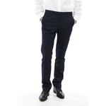 Хлопковые брюки LEADER Corneliani, Blue - фото