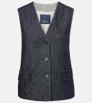 Джинсовая жилетка S Max Mara, Blue Pulito - фото