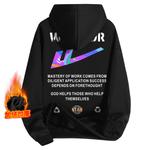 Толстовка Unisex WARRIOR, белая (с флисовой подкладкой и утепленная) - фото 3