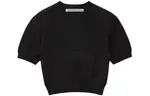 Logo Embossed Ribbed Jumper Alexander Wang, черный - фото