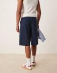 Длинные шорты-карго ASOS DESIGN темно-синего цвета - фото 3