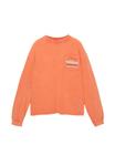 Топ PULL&BEAR Long sleeved top, Orange - фото 6