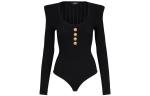 Боди женское черное BALMAIN, черный - фото