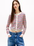Вязаный кардиган Tommy Jeans ESSENTIAL, белый - фото 2