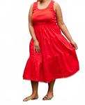 Платье Cayenne Iered Dress - Plus Skies Are Blue, красный - фото 2