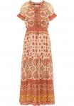 Платье макси MIT ALLOVER PRINT usha, оранжевый - фото 5