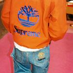 Куртка Supreme Timberland, черный / красный - фото 5