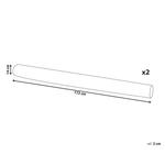 Декоративные подушка Beliani, 14x172x14 см, серый - фото 4