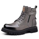 Мужские ботинки Martin черно-желто-серые Romon - фото 10