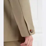 Элегантный пиджак свободного кроя Samsøe Samsøe, хаки - фото 4