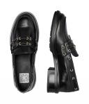 Кожаные мокасины Tommy Hilfiger, черный - фото 4