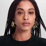 Серьги Louise Hoop GM Louis Vuitton, золотой - фото 3