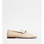 Tod's лоферы из кожи, бежевый - фото