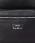 Мужской гладкий кожаный рюкзак Polo Ralph Lauren, черный - фото 5