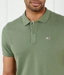 Рубашка поло Slim fit Tommy Jeans, зеленый - фото 4