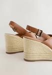 Босоножки на танкетке Espadrilles Next, коричневый - фото 3
