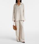 Широкие шелковые брюки в полоску Róhe, Classic Stripe - фото 2