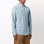 Рубашка с вышитым пони и фигурным подолом Polo Ralph Lauren, синий - фото 6