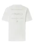 Футболка с вышитым логотипом PINKO, белый - фото 2
