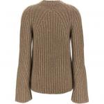 Вязаный свитер с круглым вырезом KHAITE, Бежевый - фото 3