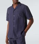 Льняная рубашка Thom Sweeney, темно-синий - фото 5