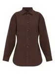 Рубашка с карманом на пуговице Darkpark, коричневый - фото