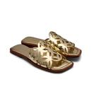 Кожаные тапочки Marc Cain, золотой - фото 3