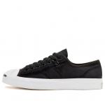 Кеды Converse Faux Fur-Lined Leather Jack Purcell, черный - фото