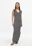 Платье NA-KD Maxi dress, Stripe/Black - фото